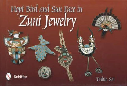 Hopi Bird and Sun Face in Zuni Jewelry by Toshio Sei
