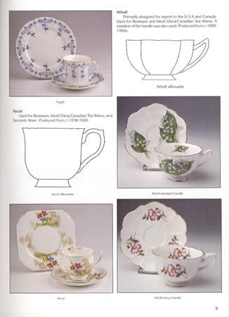 Shelley Tea Ware Patterns by Sheryl Burdess