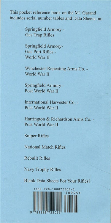 The M1 Garand Serial Numbers & Data Sheets (Rifle ID & Dating) by Scott Duff