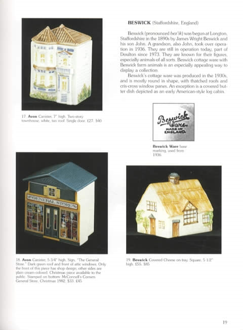 Cottage Ware Ceramic Tableware Shaped as Buildings, 1920s - 1990s With Price Guide by Eileen Rose Busby