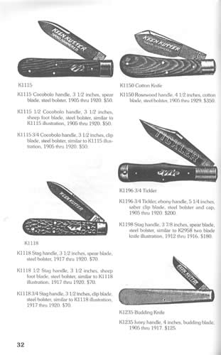 Keen Kutter Pocket Knives by Alvin Sellens