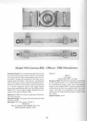 American Military Belts and Related Equipments by R Stephen Dorsey