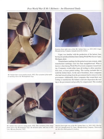 Post-World War II M-1 Helmets: An Illustrated Study by Mark A. Reynosa