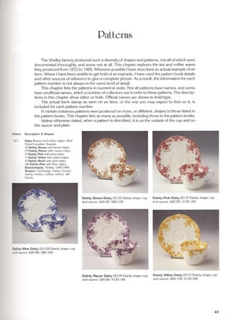 Shelley Tea Ware Patterns by Sheryl Burdess