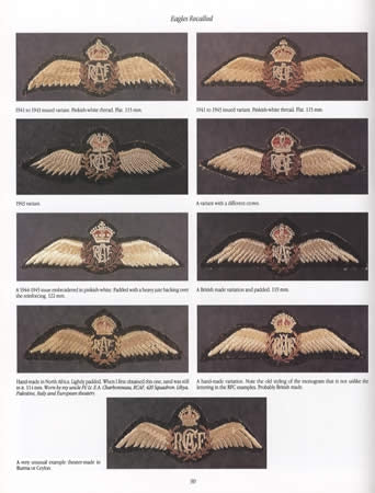 Eagles Recalled: Air Force Wings of Canada, Great Britain and the British Commonwealth 1913-1945 by Warren Carroll