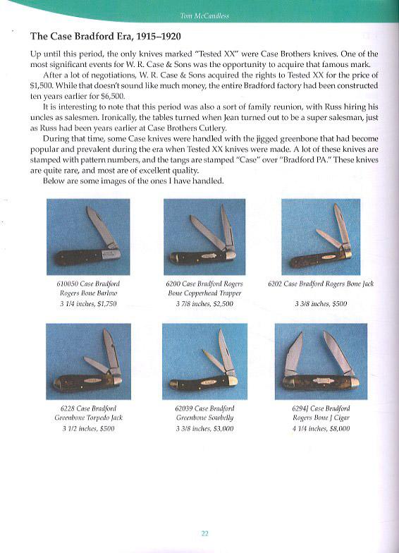 Old Knives, XX, and More: Case and Case-Related Knives Before 1920: A Guide to Identification and Value by Tom McCandless