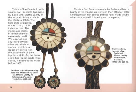 Hopi Bird and Sun Face in Zuni Jewelry by Toshio Sei