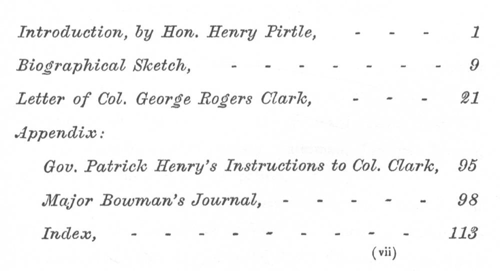 Col. George Rogers Clark's Sketch of His Campaign in the Illinois in 1778-9
