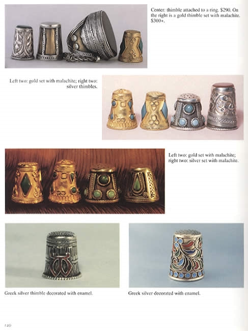 The Story of the Thimble Illustrated Guide (Vintage Thimbles, 1900s era) by Bridget McConnel
