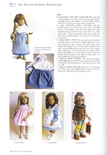 Sasha Dolls Serie Identitfication by Susanna E. Lewis