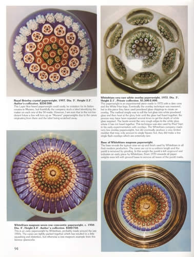 World Paperweights: Millefiori & Lampwork, With Price Guide by Robert G. Hall