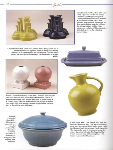 Fiesta, Harlequin, & Kitchen Kraft Tablewares; The Homer Laughlin China Collectors Association Guide