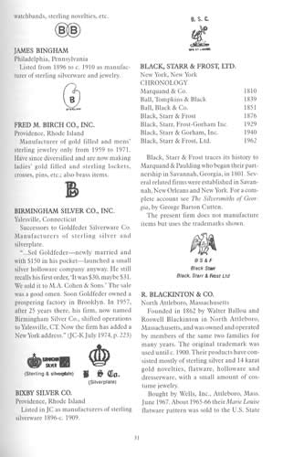 Encyclopedia of American Silver Manufacturers