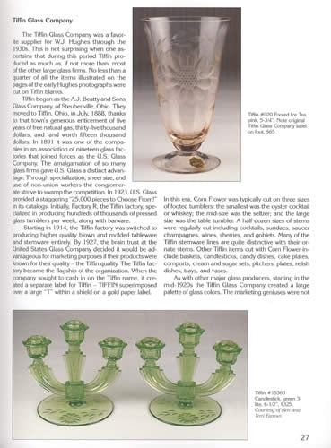 Elegant Glass with Corn Flower: Imperial Candlewick, Heisey, Tiffin & More by Walter Lemiski