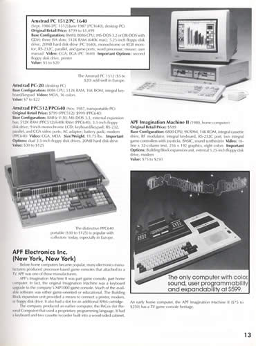 Collectible Microcomputers (1971-1993) with Price Guide by Michael Nadeau