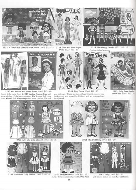 2 BOOK SET: Tomart's Price Guides to Saalfield & Merrill and Lowe & Whitman Paper Dolls by Mary Young