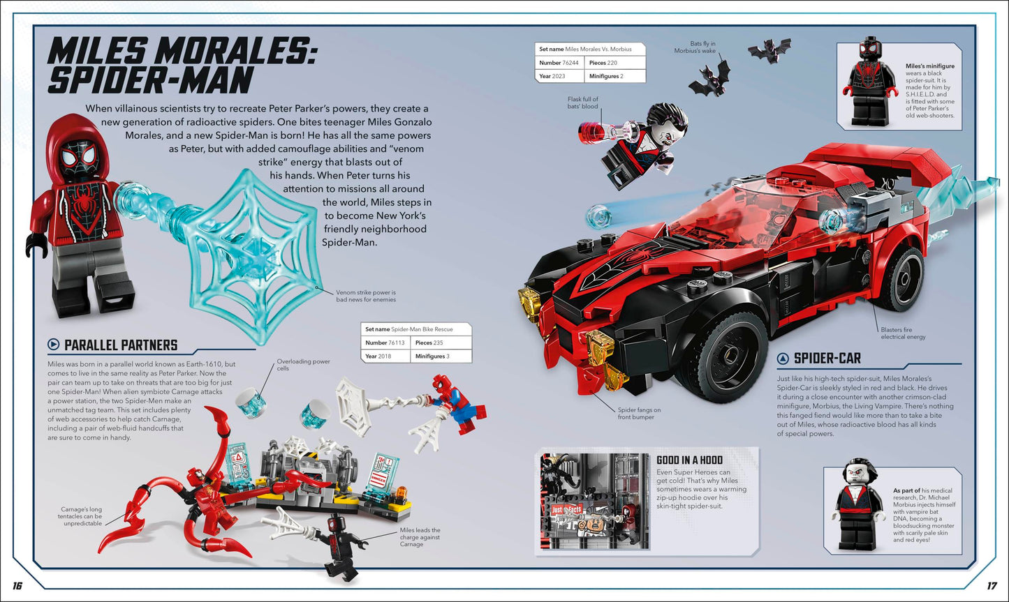 Lego Marvel Visual Dictionary with Exclusive Iron Man Minifigure