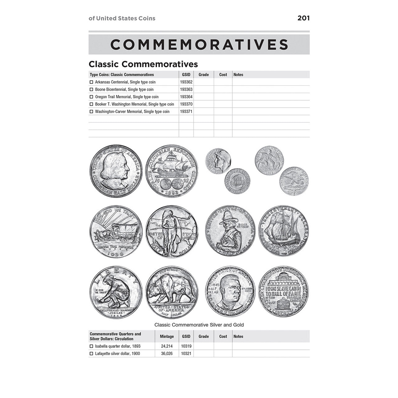 Check List and Record Book of United States Coins