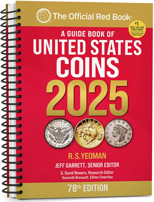 2025 Official Red Book of US Coins 78th Edition - Whitman (Spiral) by RS Yeoman
