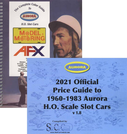 2 BOOK SET: Complete Color Guide to Aurora HO Slot Cars (Spiral bound) and Price Guide by Bob Beers