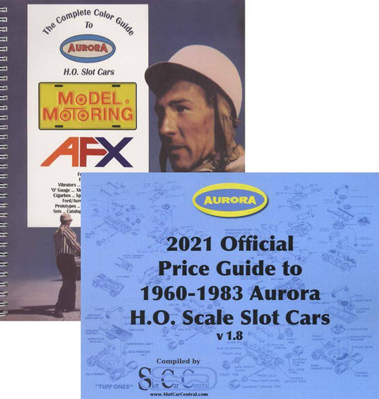 2 BOOK SET: Complete Color Guide to Aurora HO Slot Cars (Spiral bound) and Price Guide by Bob Beers