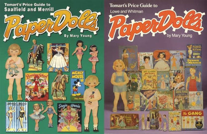 2 BOOK SET: Tomart's Price Guides to Saalfield & Merrill and Lowe & Whitman Paper Dolls by Mary Young
