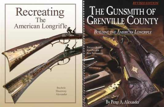 2 BOOK SET: Gunsmith of Grenville County Building the American Longrifle; Recreating The American Longrifle