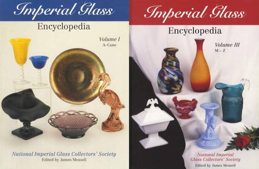 2 Book Set: Imperial Glass Encyclopedia Vol 1 & 3 by James Measell