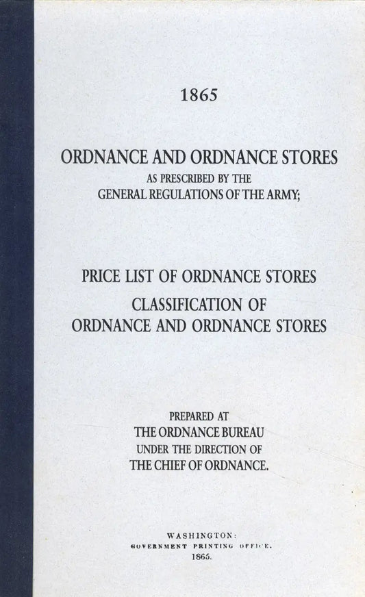 Price List of Ordnance and Ordnance Stores (1865)