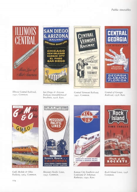 Railroad: Timetables, Travel Brochures & Posters by Brad Lomazzi