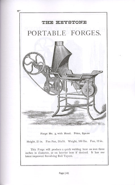 Catalog Excerpts of Early American Blacksmith Forges & Tools by Don Wilwol