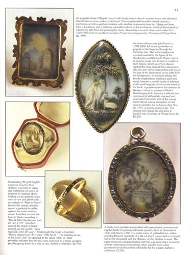 Mourning Art & Jewelry Collectors Guide by Maureen DeLorme