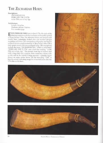 2 BOOK SET: Powder Horns: Documents of History and The Hartley Horn Drawings