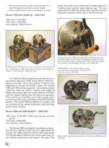 collector fishing reels Vintage Fishing Reels of Sweden