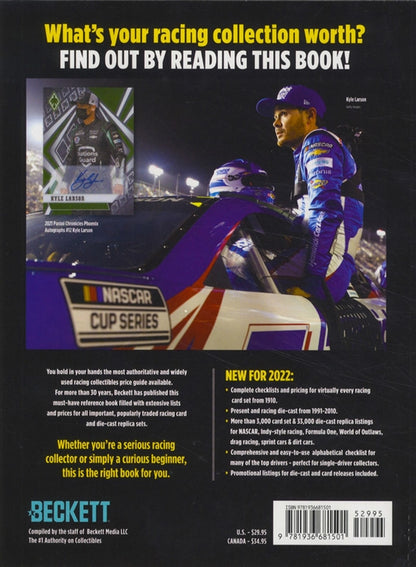 2022 Beckett Racing Collectibles Price Guide, 33rd Edition 2022
