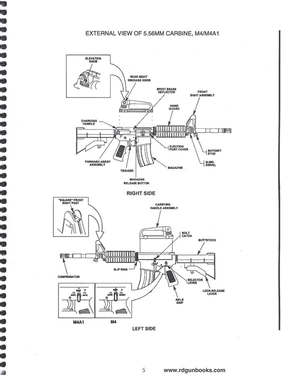 Technical Manual Builder's Guide AR-15 / M-16 Rifle, M16 / A2 & Carbine M4 by Randy Duckett
