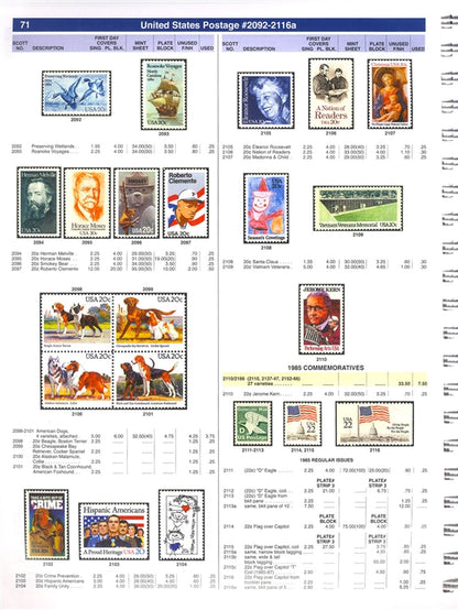 2022 US / BNA Postage Stamp Catalog Collectors Price & ID Guide