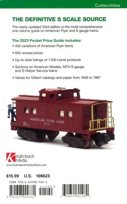 2023 Edition: Greenberg's Guides American Flyer Trains Pocket Price Guide 1946-2023 by Roger Carp