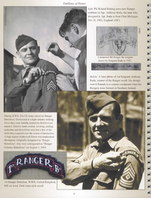 Emblems of Honor: Rangers: Scrolls, Patches & Tabs from World War II & Korean War by Kurt Keller, Bill Keller