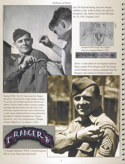 Emblems of Honor: Rangers: Scrolls, Patches & Tabs from World War II & Korean War by Kurt Keller, Bill Keller
