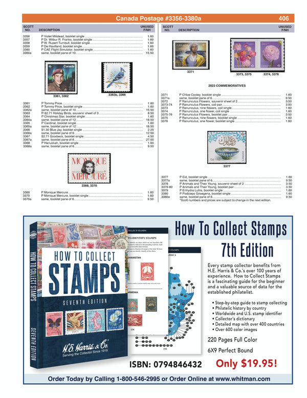 2024 US / BNA Postage Stamp Catalog Collectors Price & ID Guide