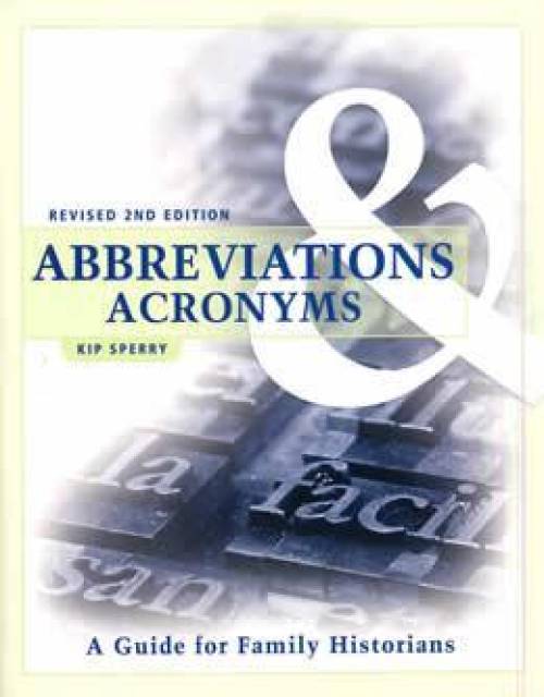 Abbreviations & Acronyms by Kip Sperry