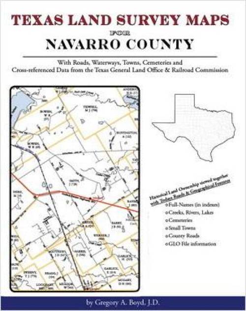 Texas Land Survey Maps for Navarro County, Texas by Gregory Boyd