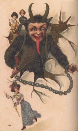 Krampus: The Devil of Christmas (1800s German Postcard Images) by Monte Beauchamp