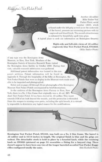Remington's Vest Pocket Pistols by Robert E. Hatfield