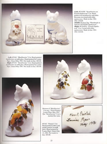 Fenton Glass Cats & Dogs by Tara Coe-McRitchie