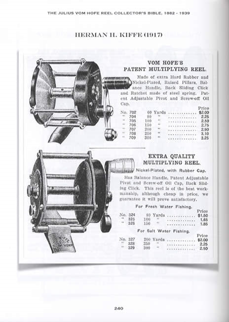 The Fishing Reels of Julius Vom Hofe 1882-1939 by Donald L. Champion, Todd E. A. Larson