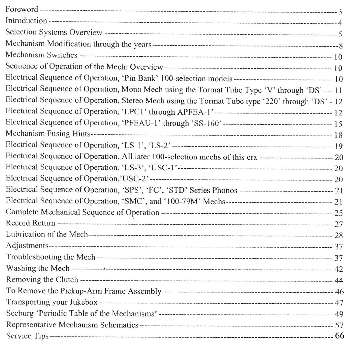 Seeburg Mechanism Guide + Microlog Jukebox Troubleshooting Guide