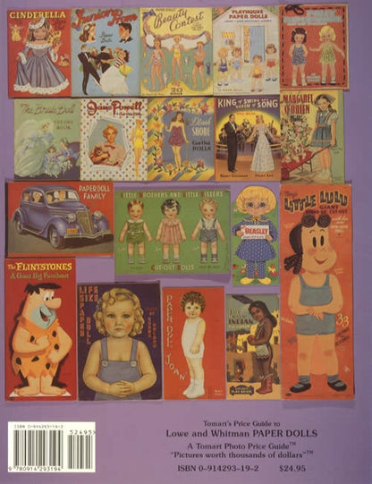 2 BOOK SET: Tomart's Price Guides to Saalfield & Merrill and Lowe & Whitman Paper Dolls by Mary Young