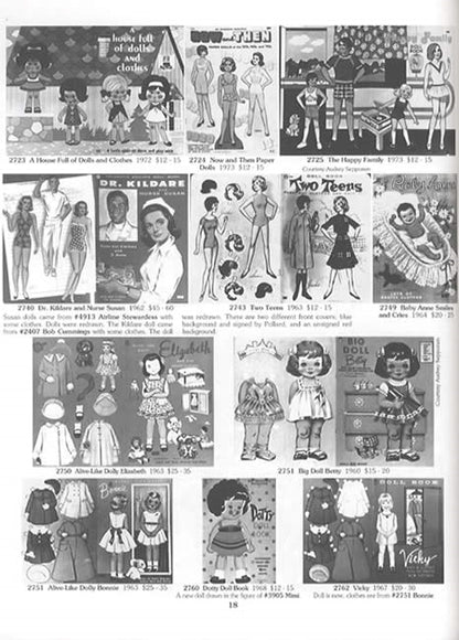 2 BOOK SET: Tomart's Price Guides to Saalfield & Merrill and Lowe & Whitman Paper Dolls by Mary Young